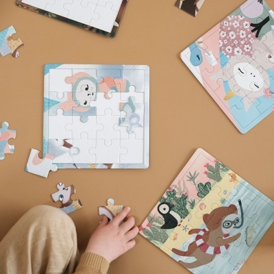 CONJUNTO DE 4 PUZZLES | 16 PEÇAS