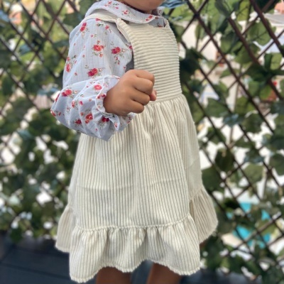 VESTIDO FOLHINHO VELUDO COTELÉ