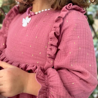 VESTIDO FORRADO ROSA