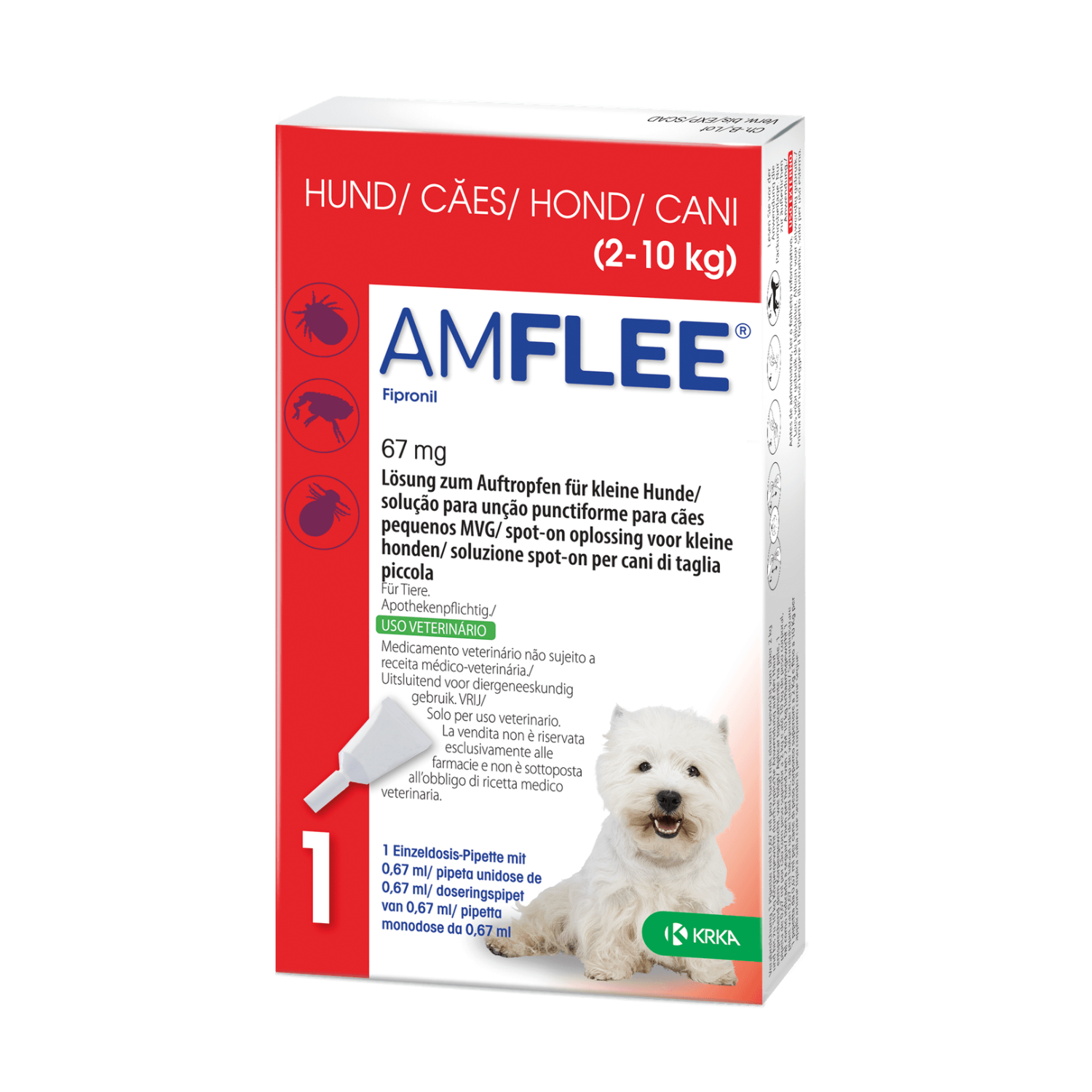 AMFLEE CAO 67MG 2-10KG AMFLEE CAO 67MG 2-10KG