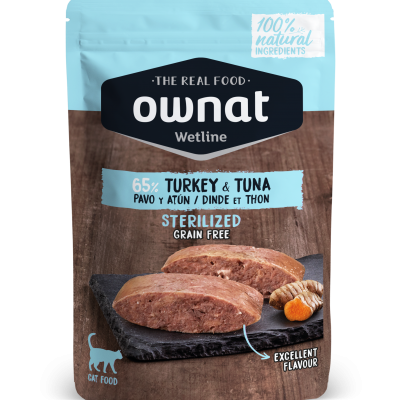 OWNAT CAT STERILIZED TURKEY & TUNA 85GR