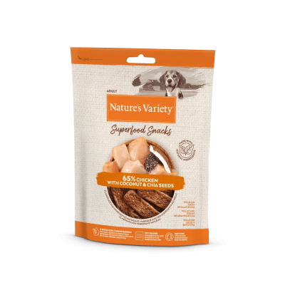 Superfood Snacks de frango - NATURE'S VARIETY 85GR