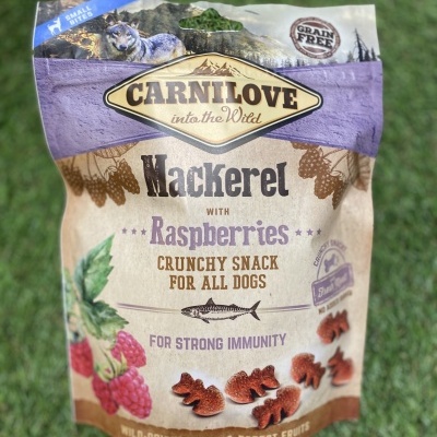 Snacks Carnilove Mackerel & Raspberries 200gr