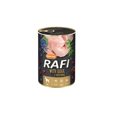 RAFI Cão adulto - Codorniz, arandos e mirtilos em patê 800gr