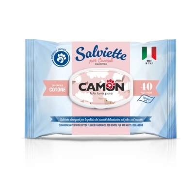 Camon Toalhetes Húmidos Flôr de Algodão para Cachorros