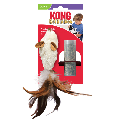 KONG Cat Refillables Feather Mouse