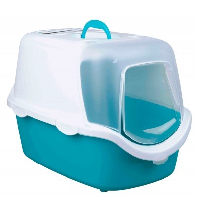 WC "VICO OPEN TOP" P/ GATOS (TURQUESA/BRANCO)