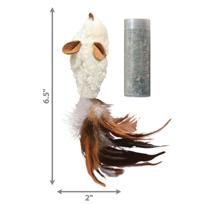 KONG Cat Refillables Feather Mouse