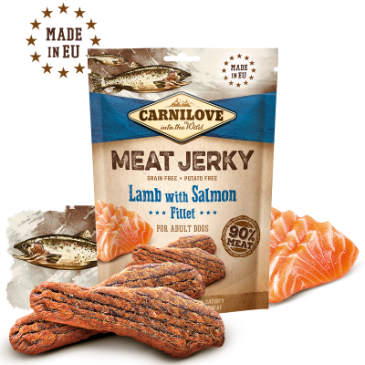 Carnilove Meat Jerky Lamb with Salmon Fillet 100gr