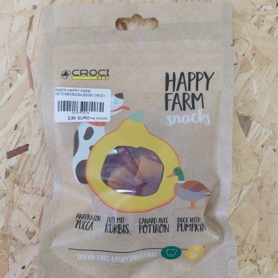 HAPPY FARM SNACK PATO E ABOBORA 80GR