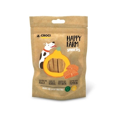 HAPPY FARM SNACK SALMAO E ABOBORA 80GR