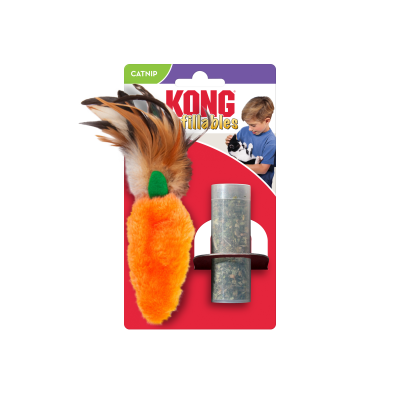 KONG Cat Refillables Carrot w/feather Top