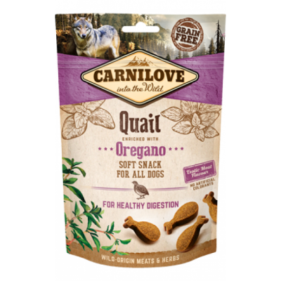 Snacks Carnilove Soft Quail & Oregano 200gr