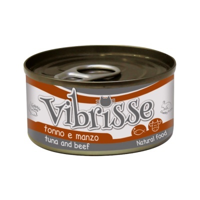 VIBRISSE GATO ATUM E CARNE DE VACA 70GR