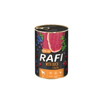 RAFI Cão adulto - Pato, arandos e mirtilos em patê 800gr