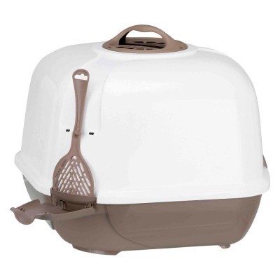 WC DE CANTO "MARO" P/ GATOS (CAQUI/GRANITO)