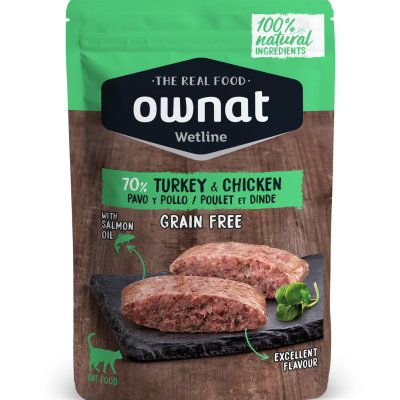 OWNAT CAT TURKEY & CHICKEN 85GR