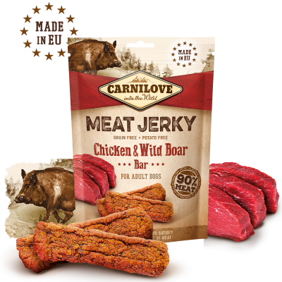 Carnilove Meat Jerky Chicken & Wild Boar Bar 100gr