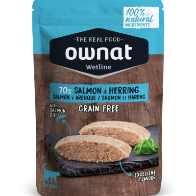 OWNAT CAT SALMON & HERRING 85GR