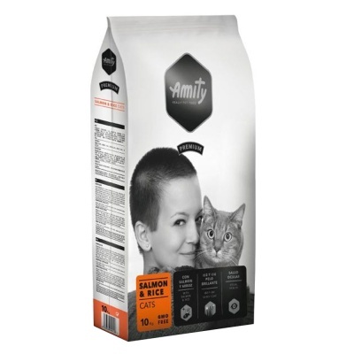AMITY PREMIUM - SALMON & RICE CATS 10KG