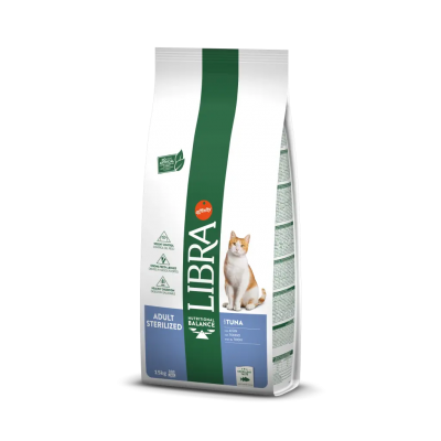 Pacote de ração para gatos LIBRA Adult Sterilized Tuna 1,5 kg