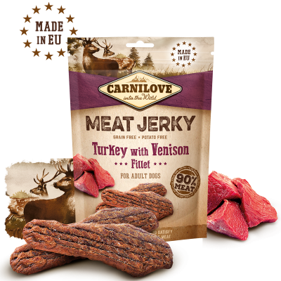 Carnilove Meat Jerky Turkey with Venisson Fillet 100gr