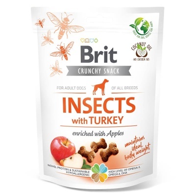 Brit Care Dog Crunchy Cracker Insects with Turkey and Apples 200GR