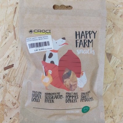 HAPPY FARM SNACK FRANGO E BATATA DOCE 80GR