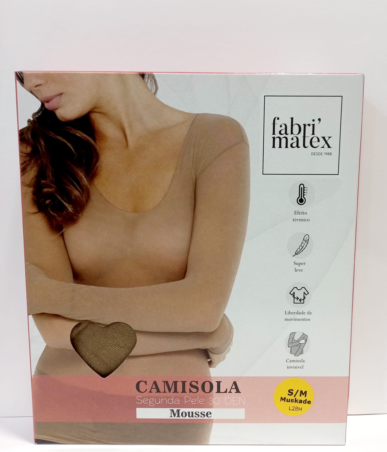 Camisola Segunda Pele 30DEN Pele Camisola Segunda Pele 30DEN Pele