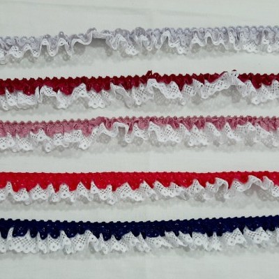 Folho de renda com base em branco