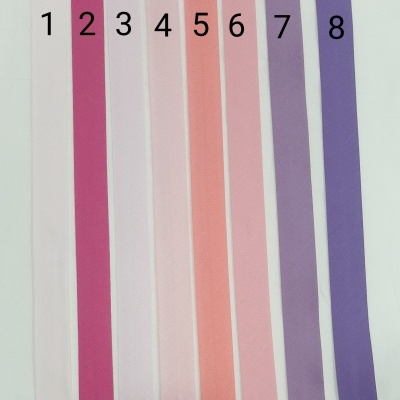 VIÉS DE ALGODÃO 30MM Rosa e Roxo