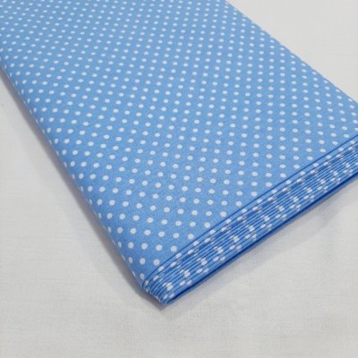 Bolinhas brancas em fundo azul