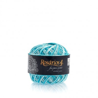 Linha de Crochet Rosários4 matizada 604