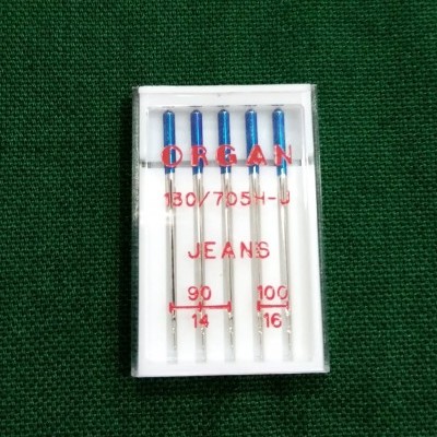 agulhas de máquina organ jeans