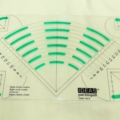 Régua para cantos e círculos