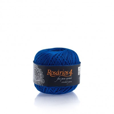 Linha de Crochet Rosários4 azulão 517