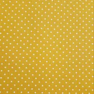 Poppy - Pintinhas brancas em fundo mostarda