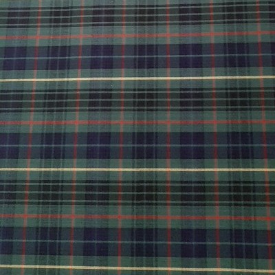 Cambraia escocesa verde e azul escuro