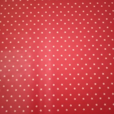 plastificado mate vermelho com estrelas brancas