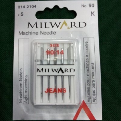 Agulhas de máquina milward para jeans