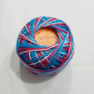 Linha de Crochet Rosários4 Matizada 132