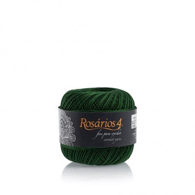 Linha de Crochet Rosários4 verde 534