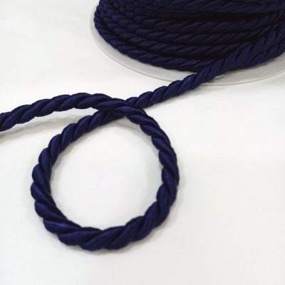 Cordão de Seda Azul Escuro 5mm