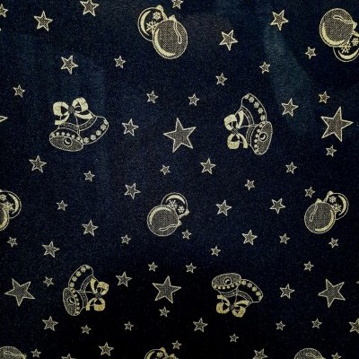 Minimate Preto com Sinos e Bolas Douradas