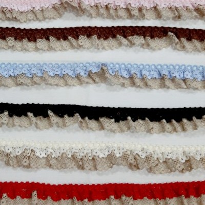 Folho de renda com base em creme