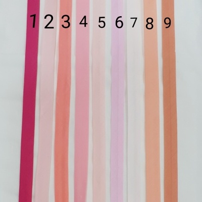 Viés de Algodão 18mm Rosa e Salmão