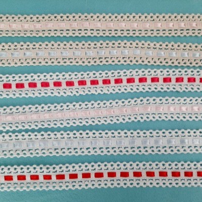 Entremeio de renda com passa fita