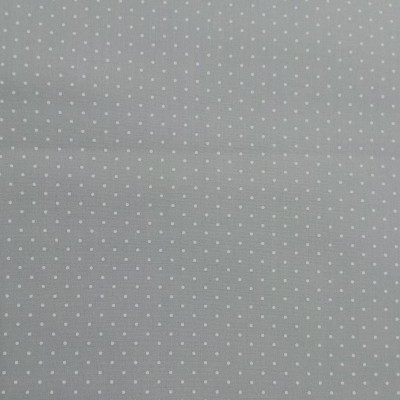 Cambraia Com Pintinhas brancas em fundo cinza