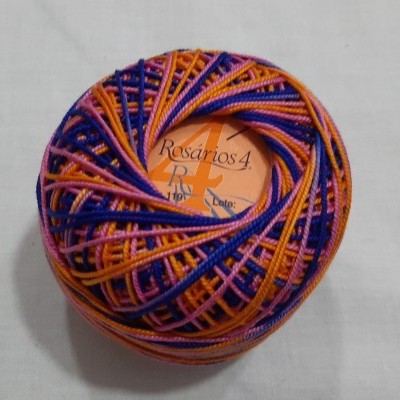 Linha de Crochet Rosários4 matizada 119