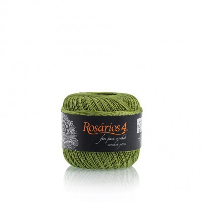 Linha de Crochet Rosários4 verde 532